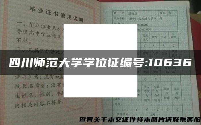 四川師范大學學位證編號:10636