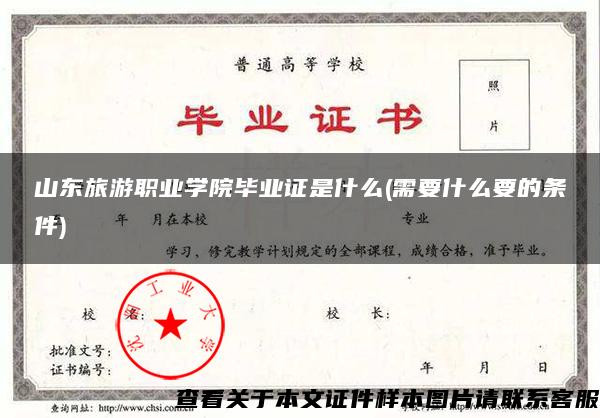 山東旅游職業學院畢業證是什么(需要什么要的條件)