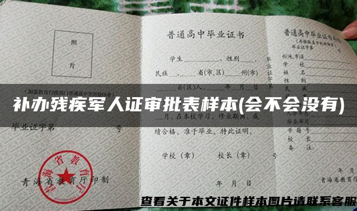 補辦殘疾軍人證審批表樣本(會不會沒有)
