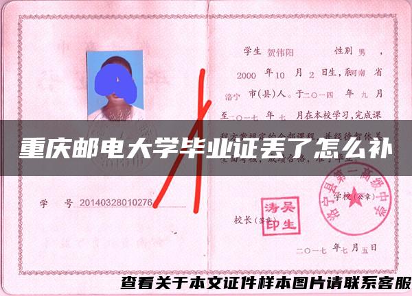 重慶郵電大學畢業證丟了怎么補