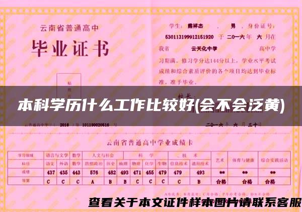 本科學歷什么工作比較好(會不會泛黃)