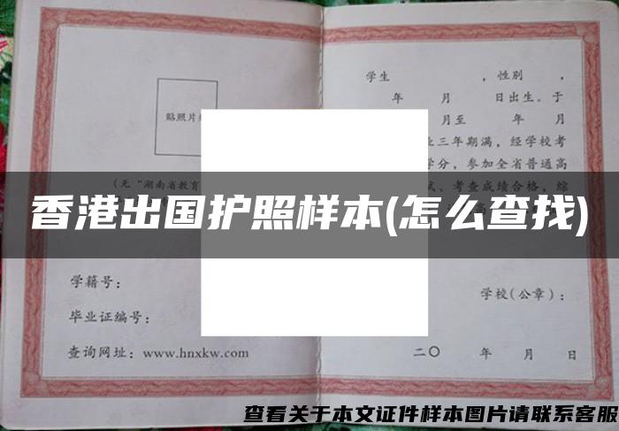 香港出國護照樣本(怎么查找)