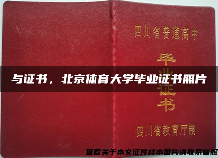 與證書，北京體育大學畢業證書照片