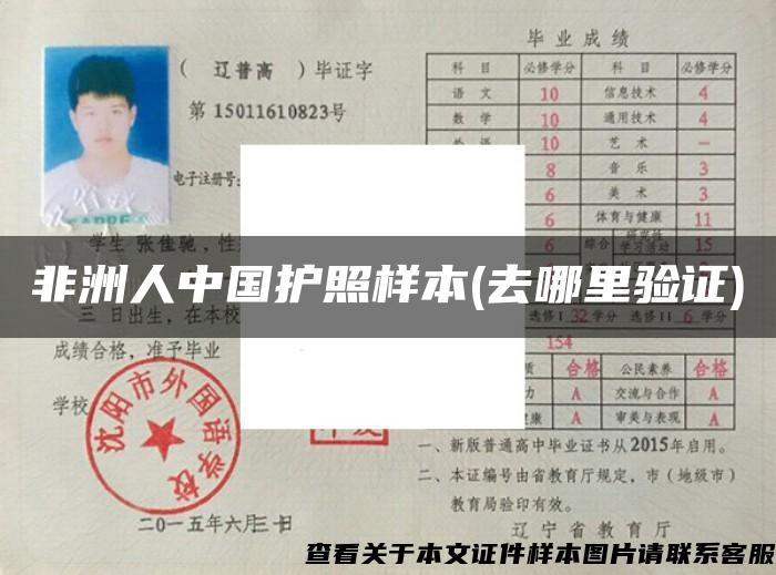 非洲人中國護照樣本(去哪里驗證)