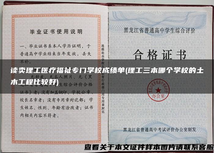 讀賣理工醫療福祉專門學校成績單(理工三本哪個學校的土木工程比較好)