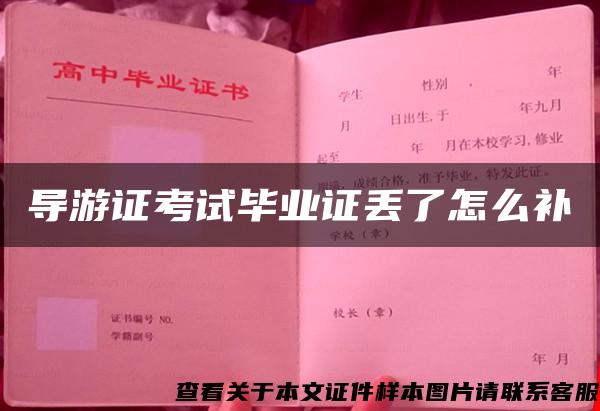 導游證考試畢業證丟了怎么補