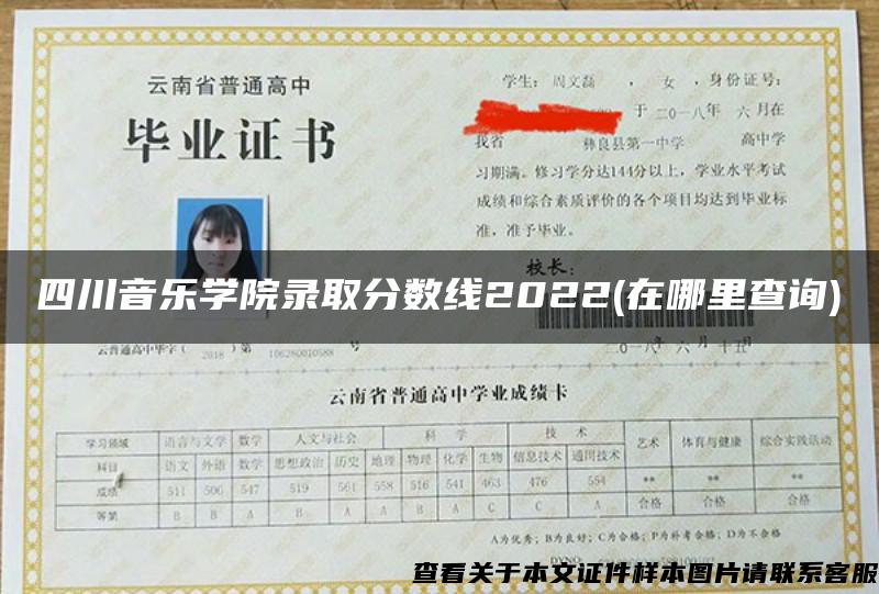 四川音樂學院錄取分數線2022(在哪里查詢)