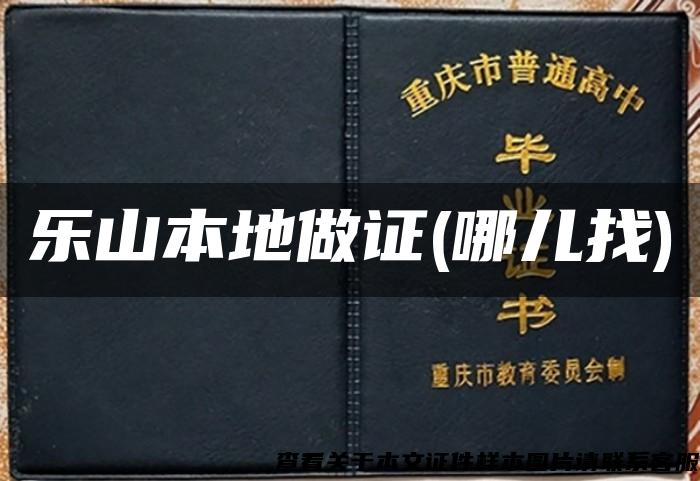 樂山本地做證(哪兒找)