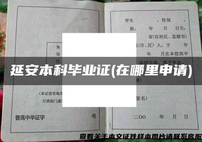 延安本科畢業證(在哪里申請)