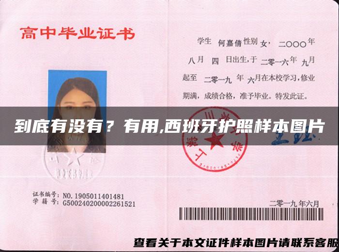 到底有沒有？有用,西班牙護照樣本圖片
