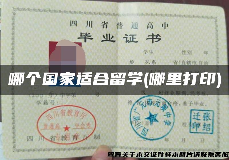 哪個國家適合留學(哪里打印)