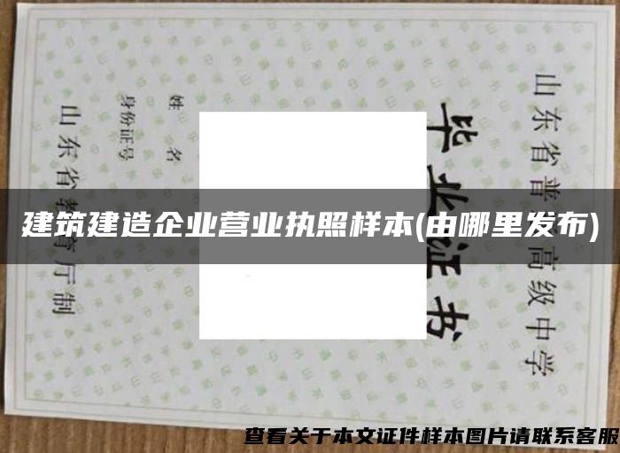 建筑建造企業營業執照樣本(由哪里發布)