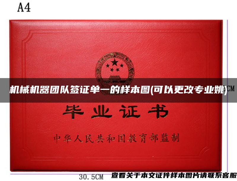 機械機器團隊簽證單一的樣本圖(可以更改專業姚)