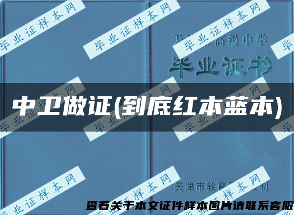 中衛做證(到底紅本藍本)