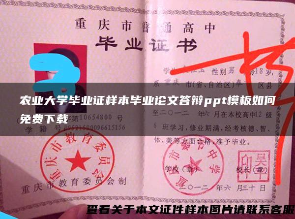 農業大學畢業證樣本畢業論文答辯ppt模板如何免費下載