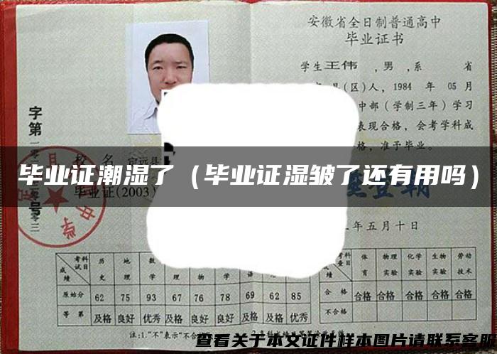 畢業證潮濕了（畢業證濕皺了還有用嗎）