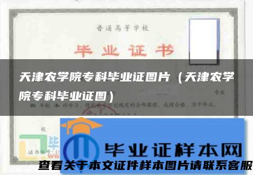 天津農學院?？飘厴I證圖片（天津農學院?？飘厴I證圖）