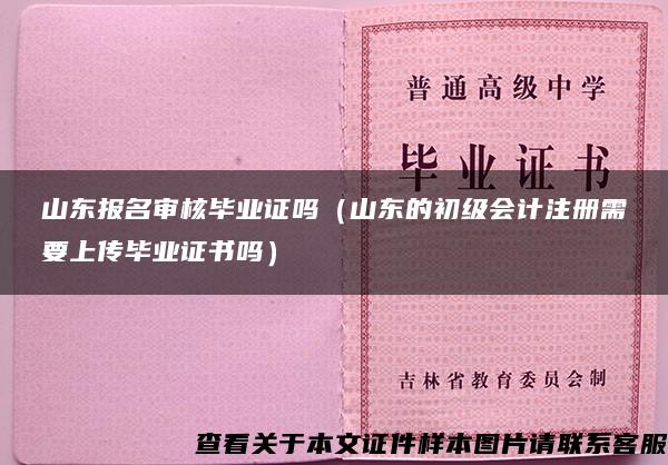 山東報名審核畢業證嗎（山東的初級會計注冊需要上傳畢業證書嗎）
