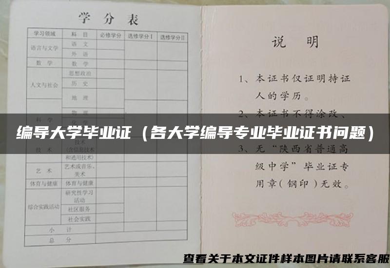 編導大學畢業證（各大學編導專業畢業證書問題）