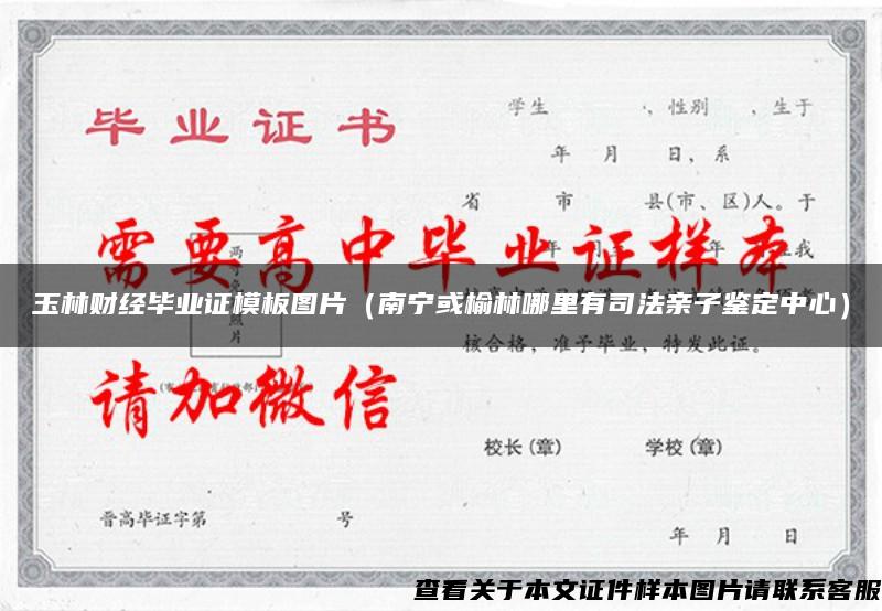 玉林財經畢業證模板圖片（南寧或榆林哪里有司法親子鑒定中心）