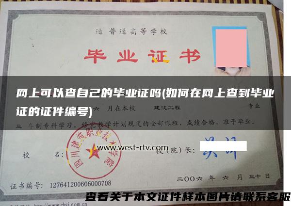 網上可以查自己的畢業證嗎(如何在網上查到畢業證的證件編號)