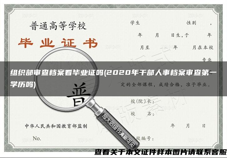 組織部審查檔案看畢業證嗎(2020年干部人事檔案審查第一學歷嗎)