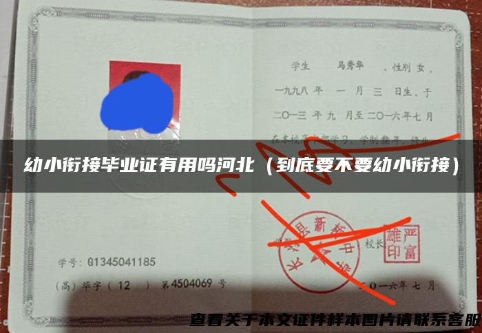 幼小銜接畢業證有用嗎河北（到底要不要幼小銜接）