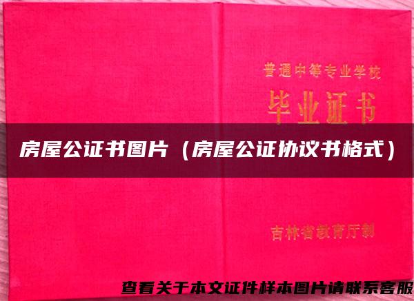 房屋公證書圖片（房屋公證協議書格式）