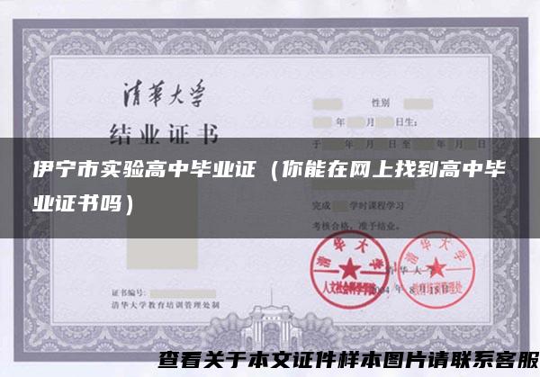 伊寧市實驗高中畢業證（你能在網上找到高中畢業證書嗎）