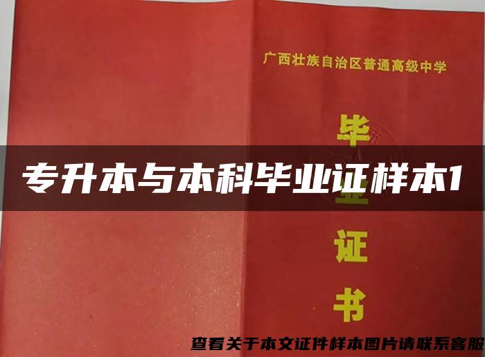 專升本與本科畢業證樣本1