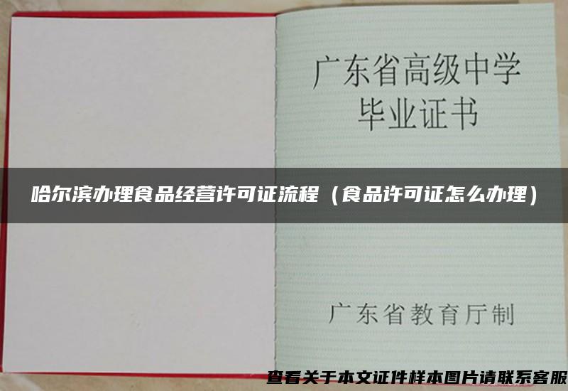 哈爾濱辦理食品經營許可證流程（食品許可證怎么辦理）
