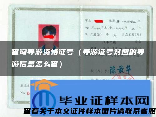 查詢導游資格證號（導游證號對應的導游信息怎么查）