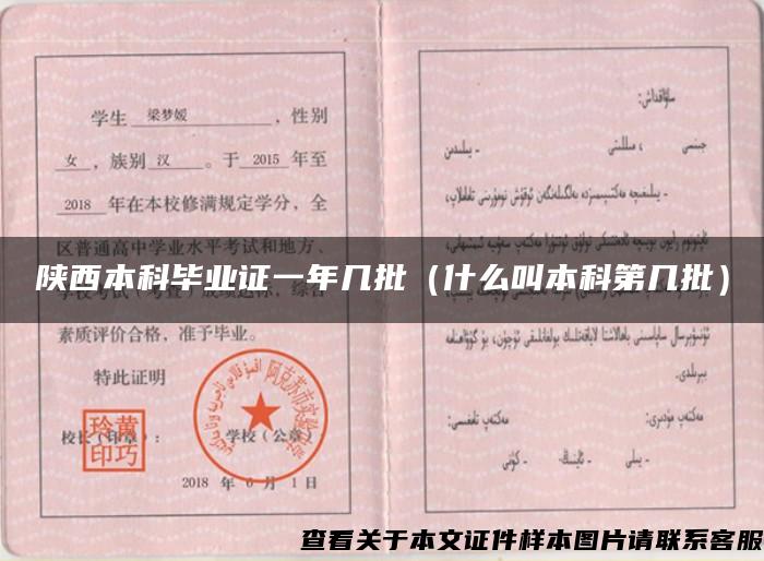 陜西本科畢業證一年幾批（什么叫本科第幾批）