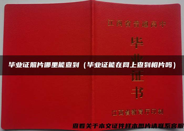 畢業證照片哪里能查到（畢業證能在網上查到相片嗎）