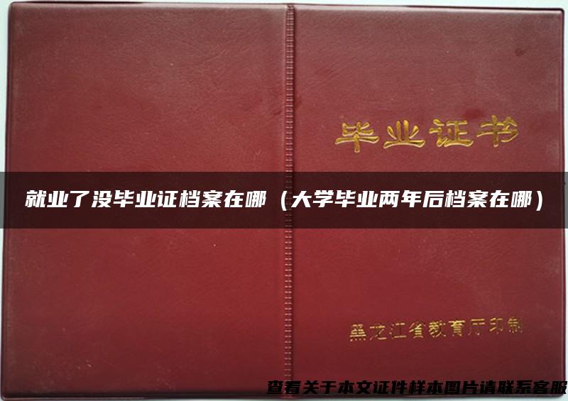 就業了沒畢業證檔案在哪（大學畢業兩年后檔案在哪）