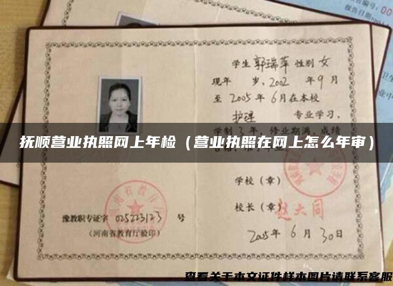 撫順營業執照網上年檢（營業執照在網上怎么年審）