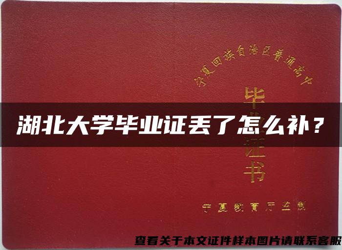 湖北大學畢業證丟了怎么補？