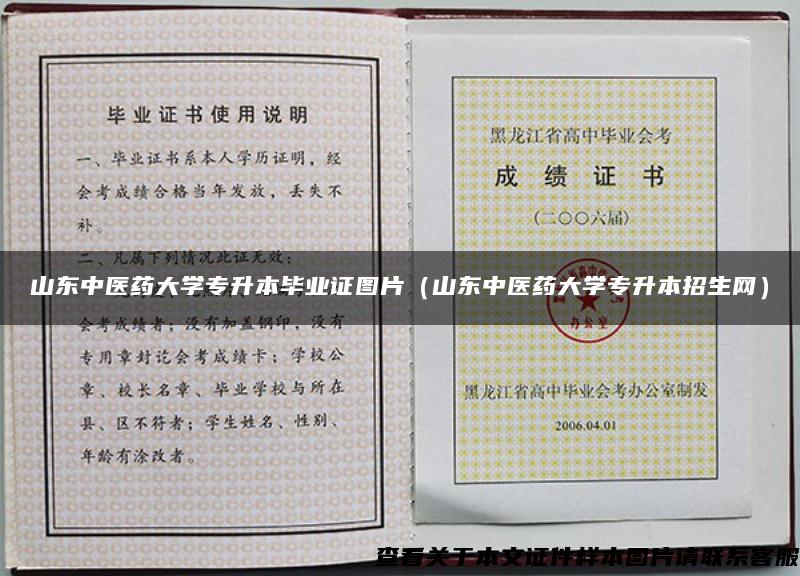山東中醫藥大學專升本畢業證圖片（山東中醫藥大學專升本招生網）