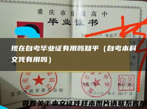 現在自考畢業證有用嗎知乎（自考本科文憑有用嗎）