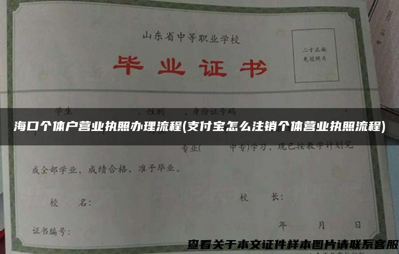 ?？趥€體戶營業執照辦理流程(支付寶怎么注銷個體營業執照流程)