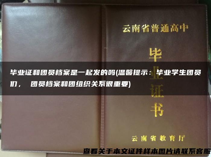 畢業證和團員檔案是一起發的嗎(溫馨提示：畢業學生團員們， 團員檔案和團組織關系很重要)