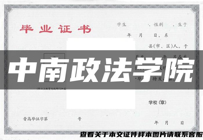 中南政法學院