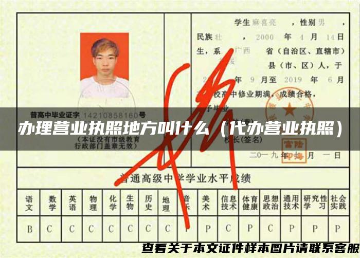 辦理營業執照地方叫什么（代辦營業執照）