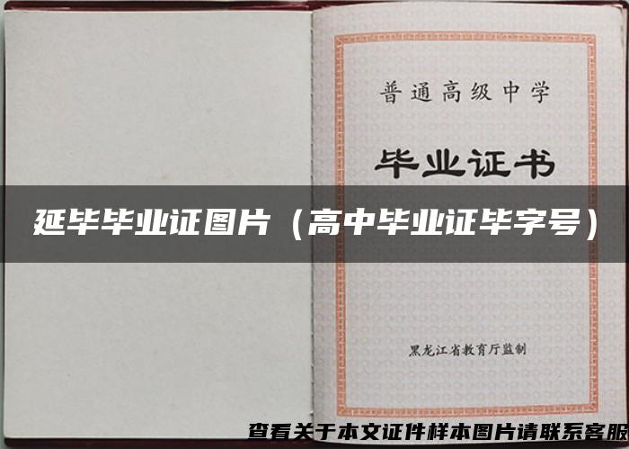 延畢畢業證圖片（高中畢業證畢字號）