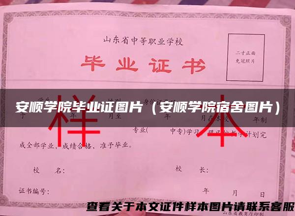 安順學院畢業證圖片（安順學院宿舍圖片）