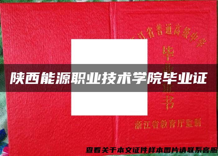 陜西能源職業技術學院畢業證