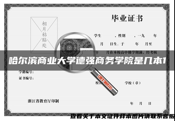 哈爾濱商業大學德強商務學院是幾本1