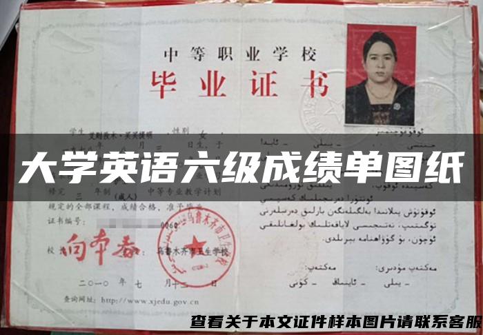 大學英語六級成績單圖紙