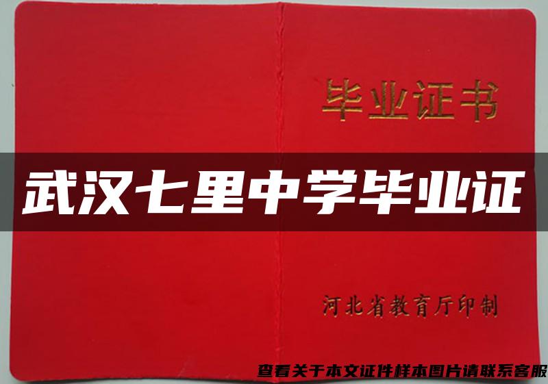 武漢七里中學畢業證