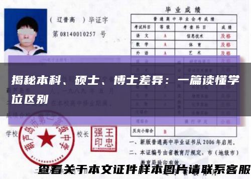 揭秘本科、碩士、博士差異：一篇讀懂學位區別縮略圖